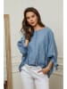 Plume Linnen blouse "Jet" lichtblauw