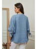 Plume Linnen blouse "Jet" lichtblauw