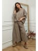Plume Leinen-Bluse "Jet" in Taupe