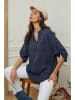 La Compagnie Du Lin Blouse "Msof" donkerblauw