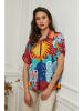 Plume Blouse "Byzance" meerkleurig