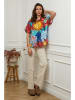 Plume Blouse "Byzance" meerkleurig