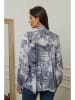 Plume Blouse "Kolel" wit/donkerblauw