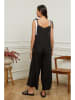 Plume Leinen-Jumpsuit "Gadjy" in Schwarz