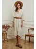 Plume Leinen-Kleid "Dyana" in Beige