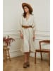 Plume Leinen-Kleid "Dyana" in Beige