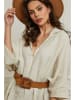 Plume Leinen-Kleid "Dyana" in Beige