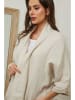 Plume Leinen-Cardigan in Beige