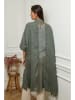 Plume Leinen-Cardigan in Khaki