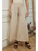 Plume Leinen-Marlenehose "Fuga" in Beige