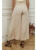 Plume Leinen-Marlenehose "Fuga" in Beige