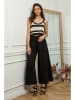 Plume Leinen-Marlenehose "Fuga" in Schwarz