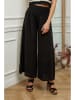 Plume Leinen-Marlenehose "Fuga" in Schwarz