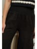 Plume Leinen-Marlenehose "Fuga" in Schwarz