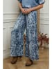 Plume Leinen-Hose "Jasmina" in Blau