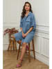 Plume Linnen jurk "Calizia" blauw