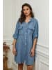 Plume Linnen jurk "Calizia" blauw