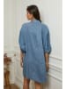 Plume Linnen jurk "Calizia" blauw