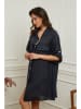 Plume Leinen-Kleid "Calizia" in Dunkelblau