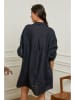 Plume Linnen jurk "Calizia" donkerblauw
