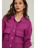 Plume Leinen-Kleid "Calizia" in Beere