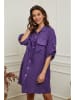 Plume Leinen-Kleid "Calizia" in Lila