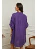 Plume Leinen-Kleid "Calizia" in Lila