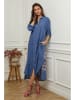 Plume Kleid "Calora" in Blau