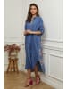 Plume Kleid "Calora" in Blau