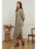 Plume Kleid "Calora" in Taupe