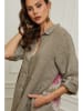 Plume Kleid "Calora" in Taupe