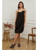 Plume Leinen-Kleid "Caspar" in Schwarz