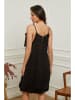 Plume Leinen-Kleid "Caspar" in Schwarz