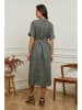 Plume Leinen-Kleid "Gersand" in Khaki