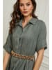 Plume Leinen-Kleid "Gersand" in Khaki