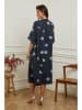 Plume Linnen jurk "Iloula" donkerblauw