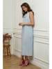 La Compagnie Du Lin Leinen-Kleid "Imenn" in Hellblau