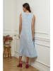 La Compagnie Du Lin Leinen-Kleid "Imenn" in Hellblau