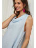 La Compagnie Du Lin Leinen-Kleid "Imenn" in Hellblau