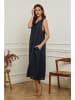 Plume Leinen-Kleid "Imenn" in Dunkelblau
