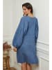 Plume Linnen jurk "Rayms" blauw