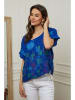 Plume Leinen-Bluse "Cantik" in Blau