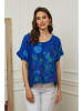 Plume Leinen-Bluse "Cantik" in Blau