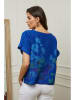 Plume Linnen blouse "Cantik" blauw