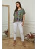 Plume Lniana bluzka "Cantik" w kolorze khaki