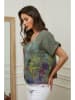 Plume Lniana bluzka "Cantik" w kolorze khaki
