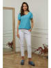 Plume Shirt "Chili" in Türkis