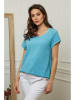 Plume Shirt "Chili" in Türkis