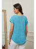 Plume Shirt "Chili" in Türkis