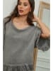 Plume Bluse "Dress" in Grau
